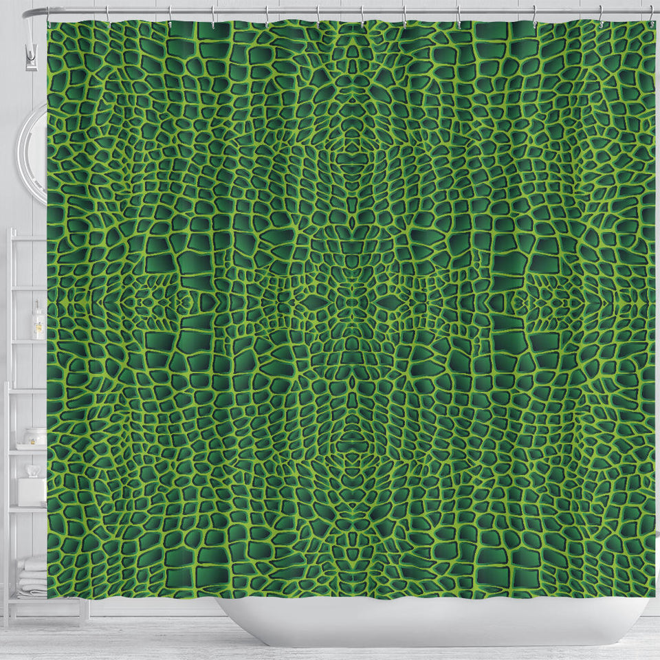 Crocodile Skin Printed Shower Curtain Fulfilled In US