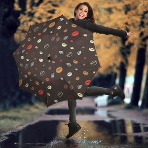 Coffee Bean Leave Pattern Umbrella