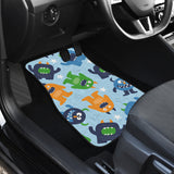 Alien Pattern Print Design 04 Front and Back Car Mats