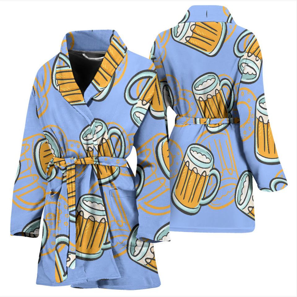 Beer Pattern Women'S Bathrobe