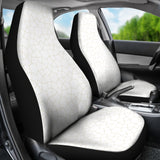 Arabic White Pattern  Universal Fit Car Seat Covers