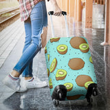 Kiwi Blue Background Luggage Covers