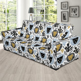 Lion Pattern Print Design 05 Sofa Slipcover