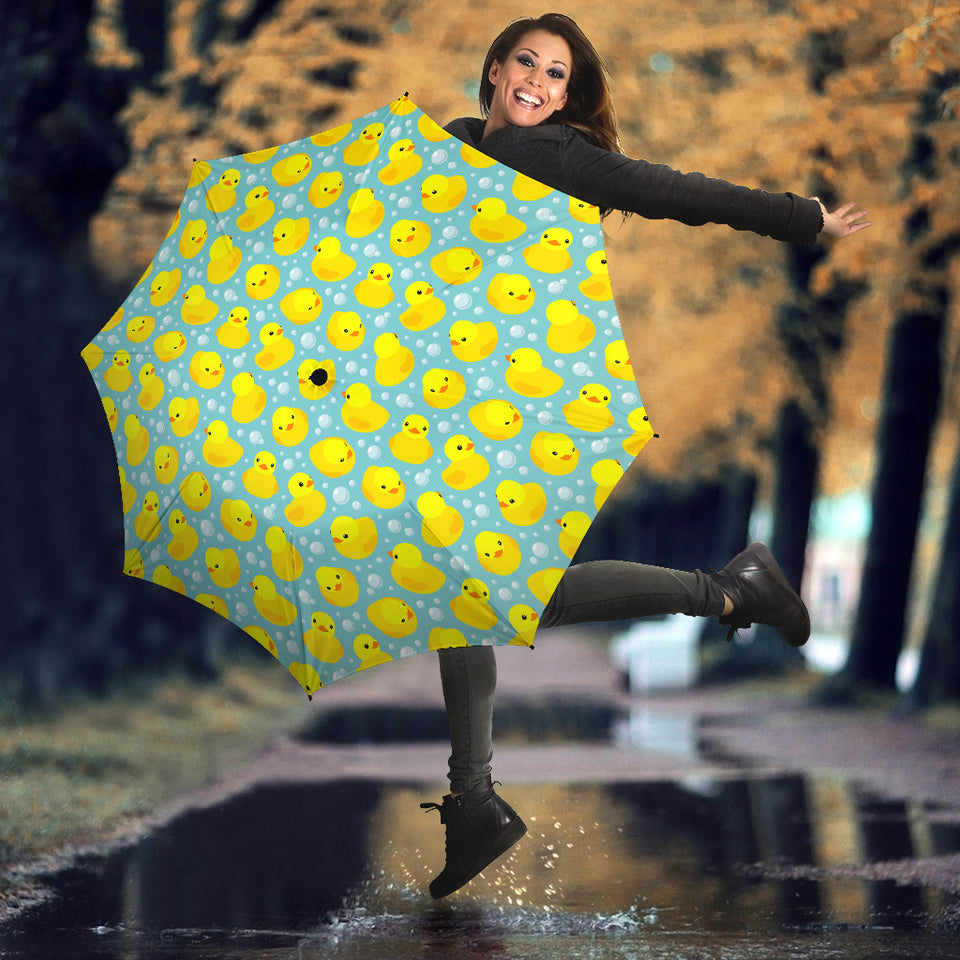Duck Toy Pattern Print Design 03 Umbrella