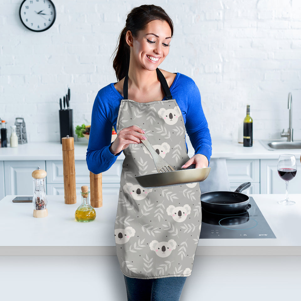 Cute Koala Leaves Pattern Adjustable Apron