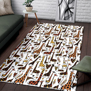 Giraffe Pattern Print Design 05 Area Rug