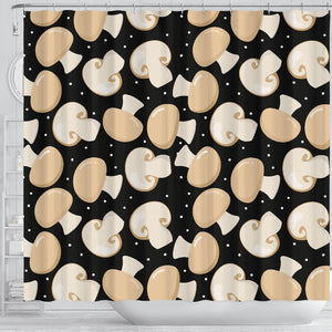 Champignon Mushroom Pattern Shower Curtain Fulfilled In US