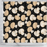 Champignon Mushroom Pattern Shower Curtain Fulfilled In US