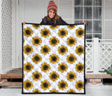 Sunflowers Design Pattern Premium Quilt
