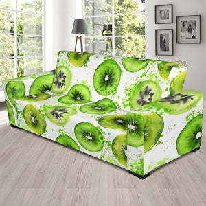 Watercolor Kiwi Pattern Sofa Slipcover