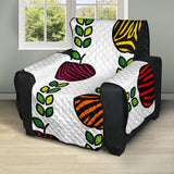 colorful apples leave zebra stripe Recliner Cover Protector