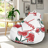 Hand Drawn Cherry Pattern Bean Bag Cover