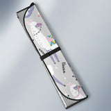 Cute Llama Alpaca Pattern Car Sun Shade