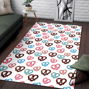 Pretzels Pattern Print Design 04 Area Rug