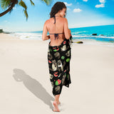 Raccoon Watermelon Pattern Sarong
