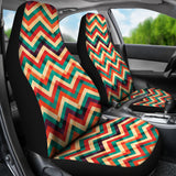 Zigzag  Chevron Colorful Pattern  Universal Fit Car Seat Covers