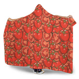 Red Tomato Pattern Hooded Blanket