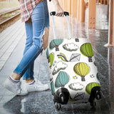 Hot Air Balloon Bird Cloud Pattern Luggage Covers