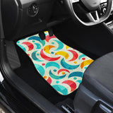 Colorful Moon Pattern Front And Back Car Mats