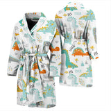 Cute Funny Kids Dinosaurs Pattern Men'S Bathrobe
