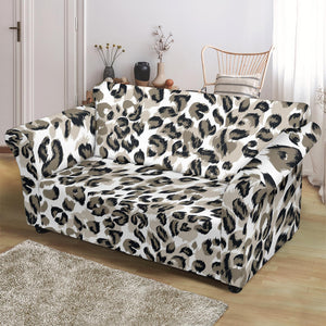 Leopard Skin Print Pattern Loveseat Couch Slipcover