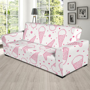 Hand Drawn Ice Cream Pattern Sofa Slipcover