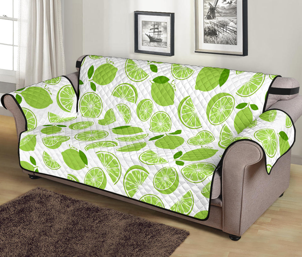 Lime design pattern Sofa Cover Protector