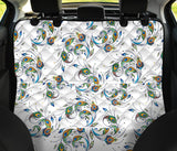 Peacock Feather Pattern Dog Car Seat Covers
