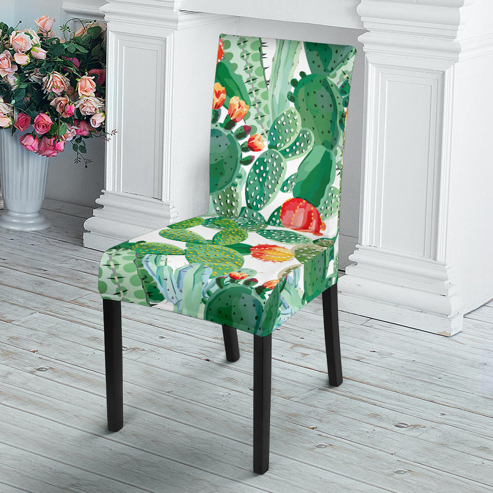 Cactus Design Pattern Copy Dining Chair Slipcover