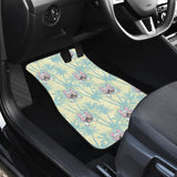 French Bulldog Hawaii Blackground Front Car Mats