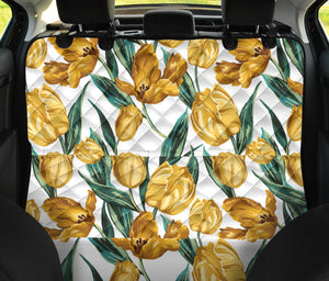 Yellow Tulips Pattern Dog Car Seat Covers