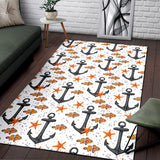 Clown Fish Pattern Print Design 02 Area Rug