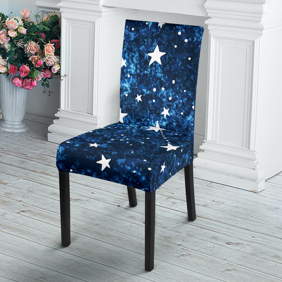 Night Sky Star Pattern Dining Chair Slipcover
