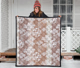 Beautiful Hexagon Japanese  Pattern Premium Quilt