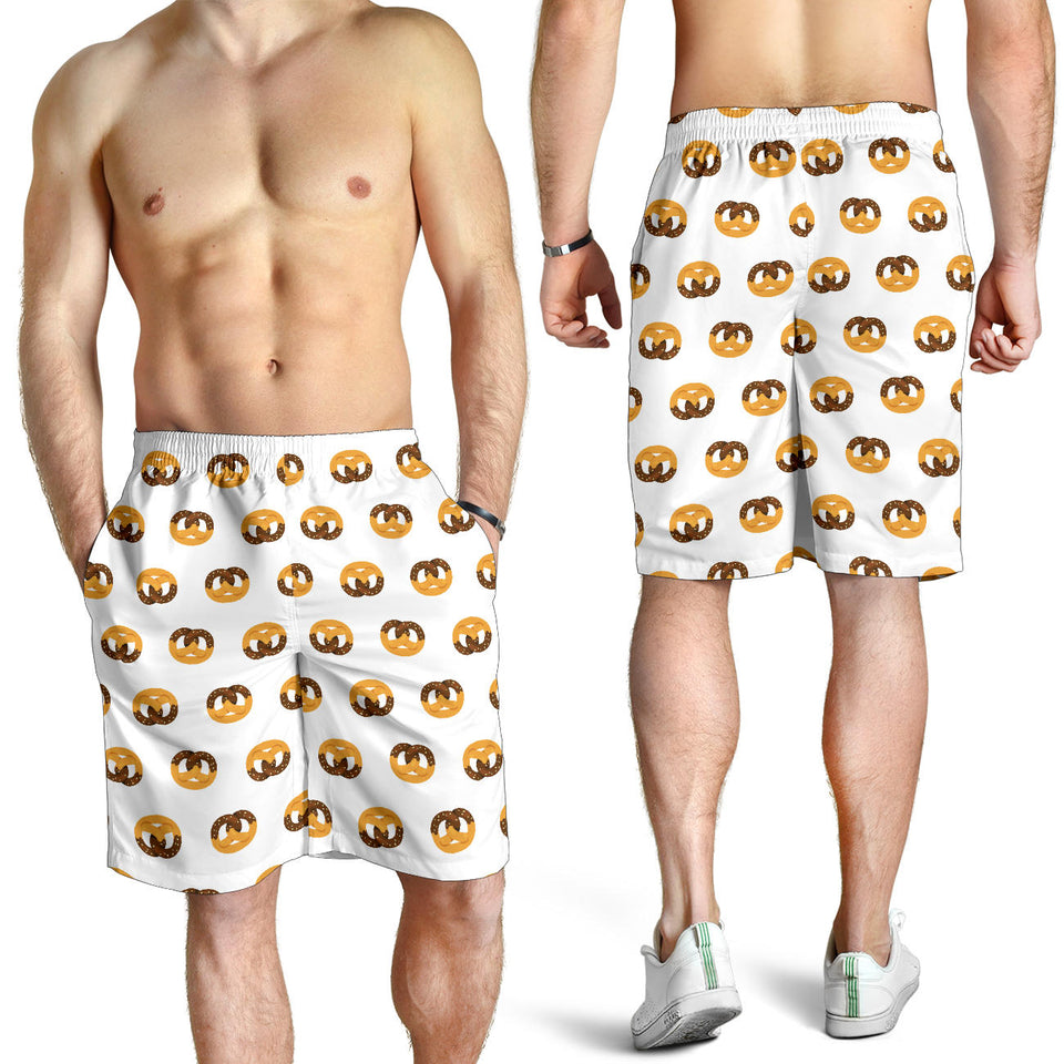 Pretzels Pattern Print Design 02 Men Shorts