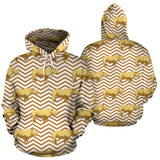 Rhino Yellow Theme Pattern Men Women Pullover Hoodie