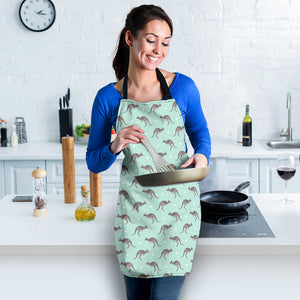 Kangaroo Pattern Background Adjustable Apron