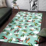 Helicopter Design Pattern Area Rug
