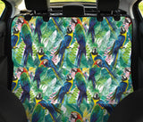 Colorful Parrot Exotic Flower Leaves Dog Car Seat Covers