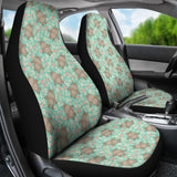 Hippopotamus Pattern Print Design 02 Universal Fit Car Seat Covers