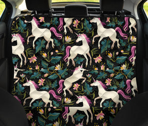 Unicorns Forest Background Dog Car Seat Covers