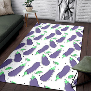 Eggplant Pattern Print Design 05 Area Rug