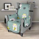 Cute hamster cheese pattern Chair Cover Protector