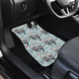 Lovely Sea Otter Pattern Front And Back Car Mats