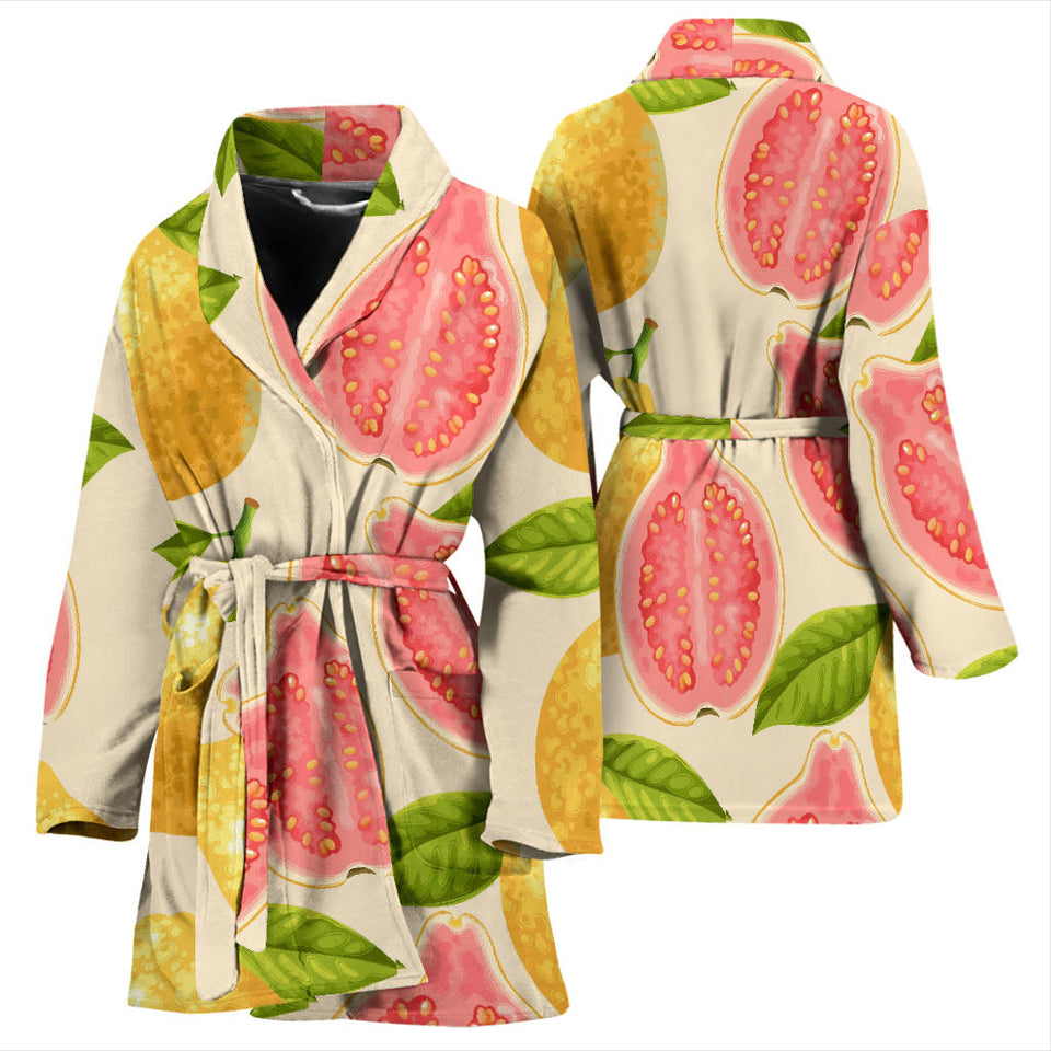 Beautiful Guava Pattern Women'S Bathrobe