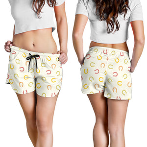 Horseshoes Pattern Print Design 02 Women Shorts