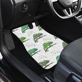 Chameleon Lizard Pattern Front And Back Car Mats