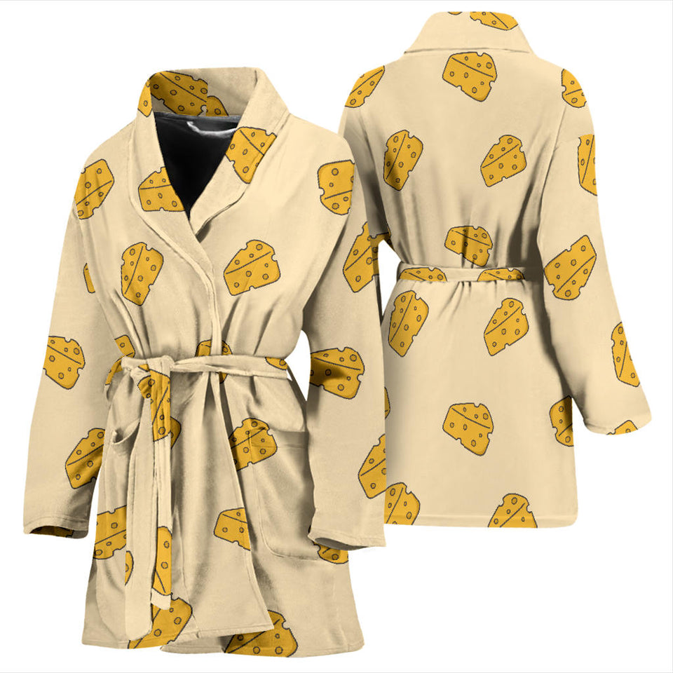 Cheese Pattern Women'S Bathrobe