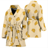 Cheese Pattern Women'S Bathrobe