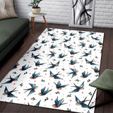 Swallow Pattern Print Design 04 Area Rug